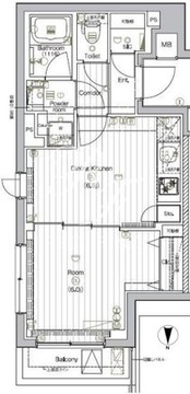 ザ・プレミアムキューブG大崎 415 間取り図