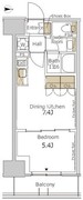 パークアクシス新宿百人町 242 間取り図