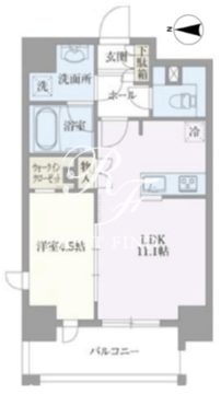 ライトテラス浅草 801 間取り図