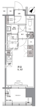 SKナインティ門前仲町 906 間取り図
