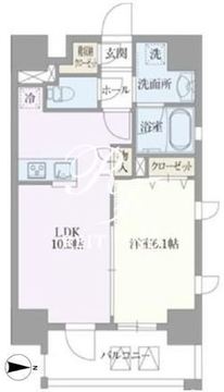 ライトテラス浅草 904 間取り図