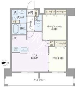 ライトテラス浅草 805 間取り図