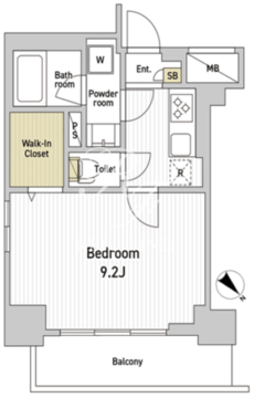 エスモア森下 801 間取り図