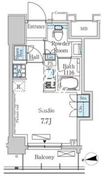 CORVAL大森 202 間取り図