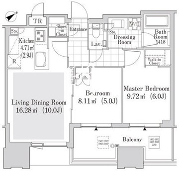 大崎ガーデンレジデンス 2202 間取り図
