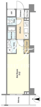 ディームス初台2 202 間取り図