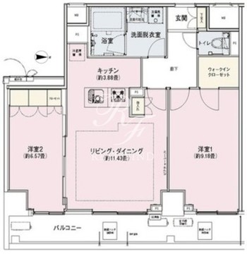 アンビエンテ駒込 911 間取り図