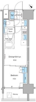 ルフォンプログレ西大井プレミア 202 間取り図