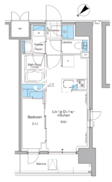 ルフォンプログレ西大井プレミア 906 間取り図