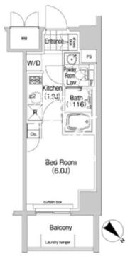 コンフォリア春日富坂 613 間取り図