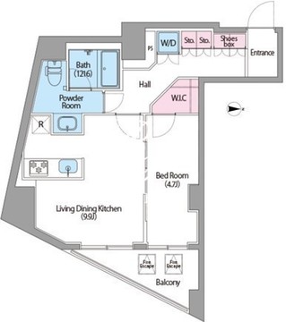 コンフォリア馬込 414 間取り図
