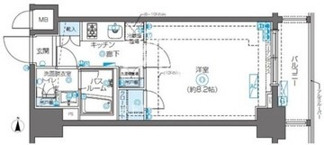 ズーム新大久保 703 間取り図