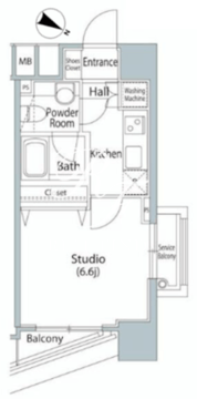 ファーストリアルタワー新宿 2001 間取り図