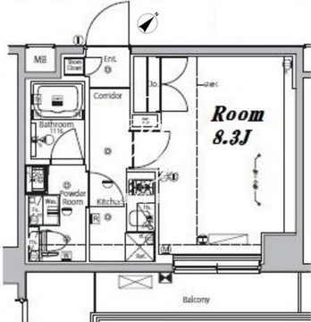 メイクスデザイン大森2 302 間取り図