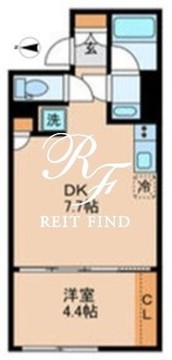EDIT品川戸越 303 間取り図