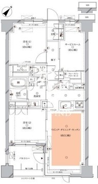 オーパスレジデンス目黒洗足 305 間取り図