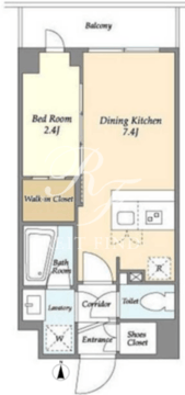 ラドゥセール志茂 312 間取り図