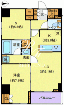 ジェノヴィア東日本橋駅前グリーンヴェール 704 間取り図
