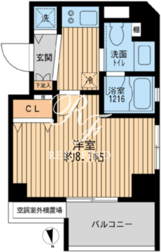 クリオ戸越銀座壱番館 804 間取り図