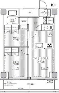 ヒューリック浅草橋江戸通 907 間取り図