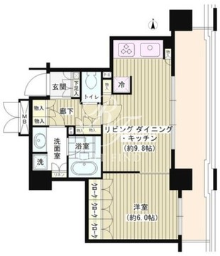 パークタワー秋葉原 1805 間取り図