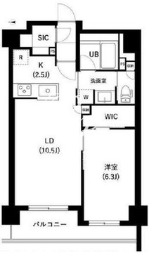 ザ・レジデンス三ノ輪2 303 間取り図
