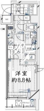 レガリス大島 401 間取り図