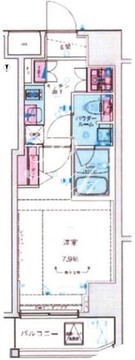 ジェノヴィア新宿御苑グリーンヴェール 905 間取り図