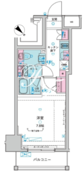 ジェノヴィア新宿御苑グリーンヴェール 304 間取り図