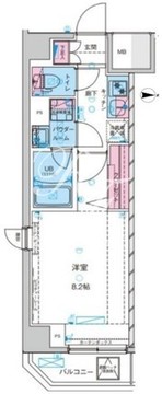ジェノヴィア上野スカイガーデン 201 間取り図