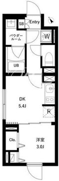 WHARF大井町west 204 間取り図