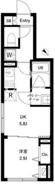 WHARF大井町west 208 間取り図