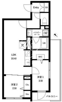 WHARF大井町west 304 間取り図