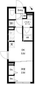 WHARF大井町west 403 間取り図
