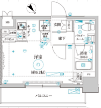 クレイシア品川戸越 904 間取り図