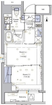 シーフォルム森下 901 間取り図
