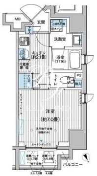 サイプレス御成門 301 間取り図