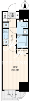 ログ浅草ウエスト 503 間取り図