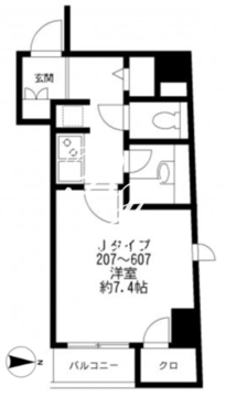 プライムアーバン番町 507 間取り図