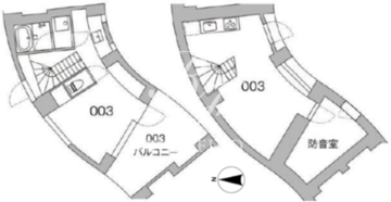天神町プレイス 003 間取り図