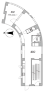 天神町プレイス 402 間取り図