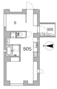 天神町プレイス 505 間取り図