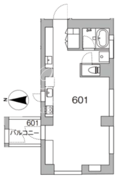 天神町プレイス 601 間取り図