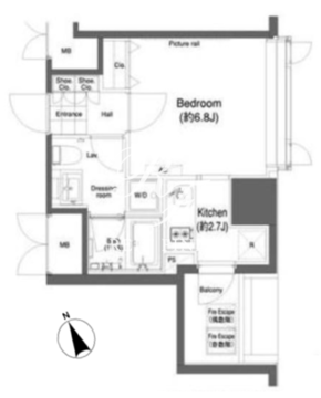 アーバネックス市谷柳町 505 間取り図