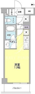 リバーレ蒲田仲六郷 204 間取り図