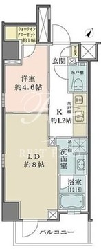 ザ・パークワンズ目黒不動前 311 間取り図