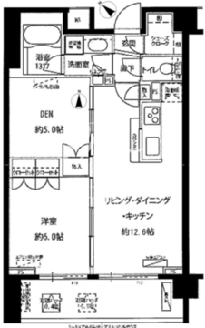 フォレシティ富ヶ谷 104 間取り図