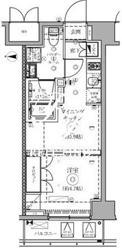 セジョリ墨田イースト3 703 間取り図