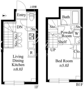 ラペルラ下北沢 206 間取り図