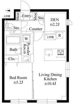 ラペルラ下北沢 203 間取り図